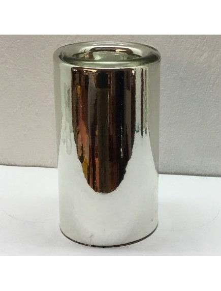  Portavela Minimalista Plata Grande