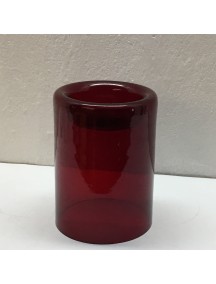  Portavela Minimalista Roja Mediana