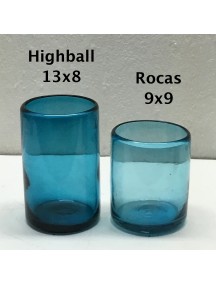 Vaso Rocas Aguamarina