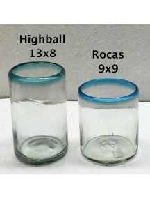 Vaso Highball Filo Aguamarina (Mínimo 50 Piezas)