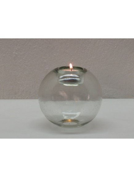 Portavela Esfera Mesa Cristal