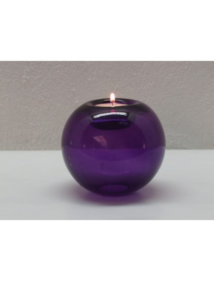 Portavela Esfera Mesa Morada
