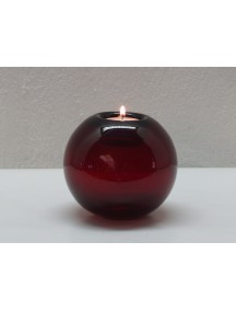 Portavela Esfera Mesa Roja