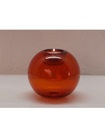 Portavela Esfera Mesa Naranja