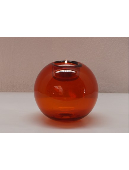 Portavela Esfera Mesa Naranja