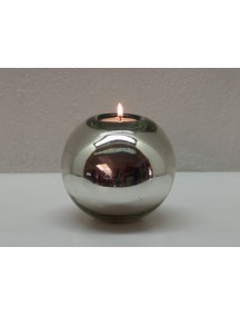 Portavela Esfera Mesa Plata