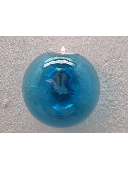 Portavela Esfera Pared Aguamarina