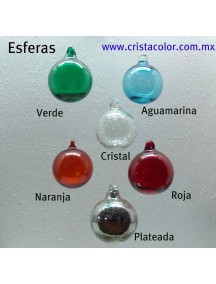 Esfera Asa 10 cm. Cristal (MÍNIMO 50 PZAS)
