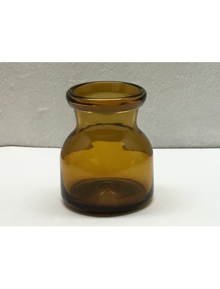 Botella Florero Lechera Ambar