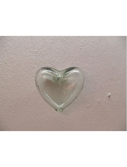 Corazon Pared Chico Cristal