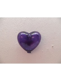 Corazon Pared Chico Morado