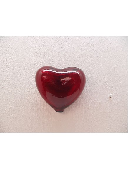Corazon Pared Mediano Rojo