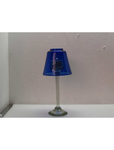 Lampara Veladora Chica Cobalto