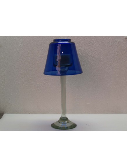 Lampara Veladora Grande Cobalto