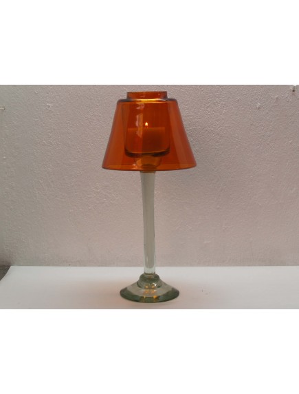 Lampara Veladora Grande Naranja