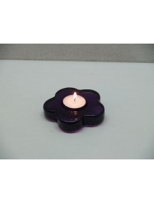Portavela Flor  Morado