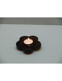 Portavela Flor  Ambar